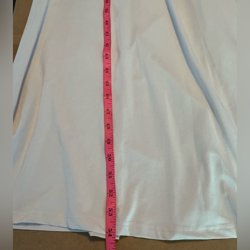 Elegant Cream Long Sleeve Stretchy Maxi Dress with a Slit - Picture 11 of 12